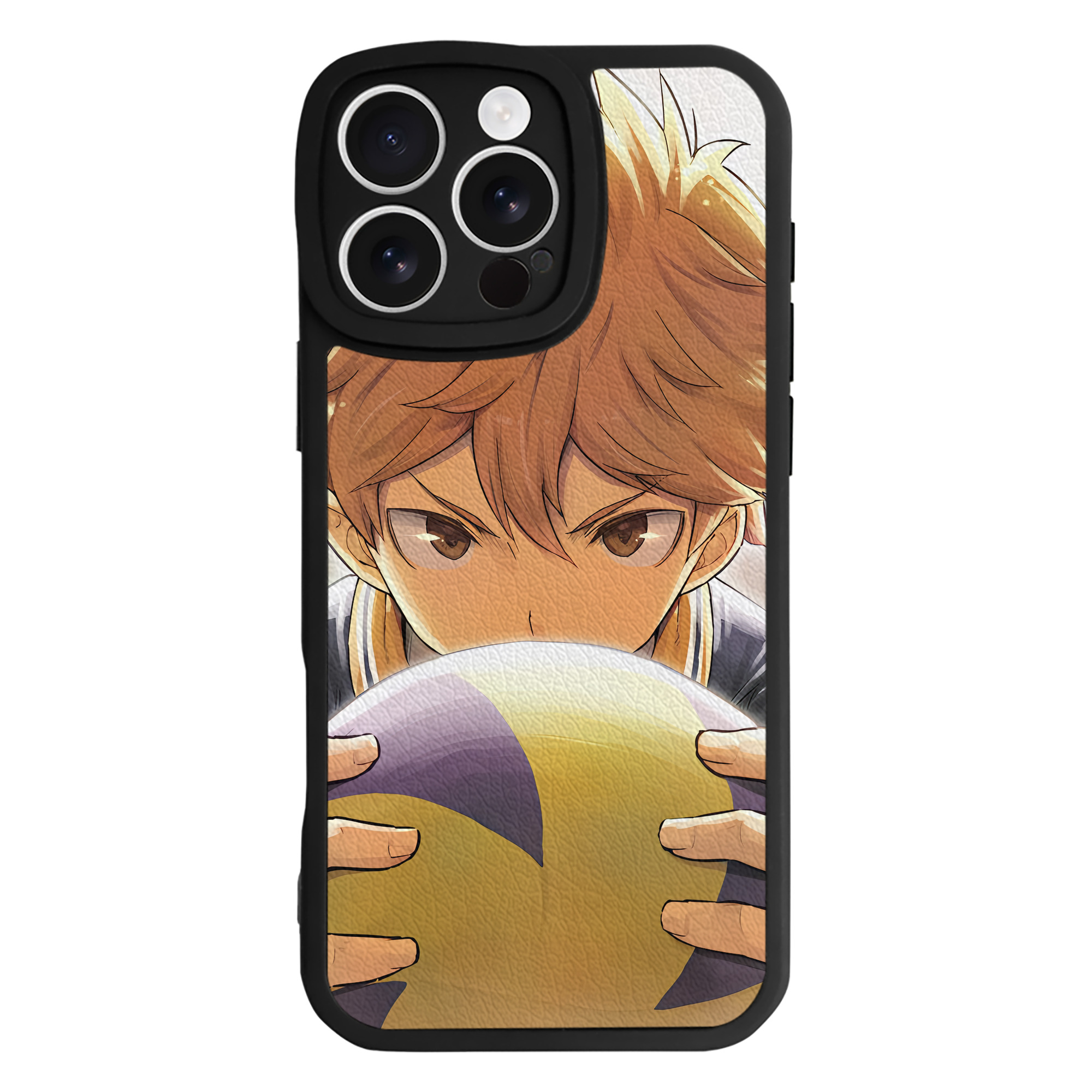（画像用） ハイキュー!! Haikyu!! 【iPhone 16シリーズ対応】シリコンスマホケース（レザー調） 材質：シリコン
